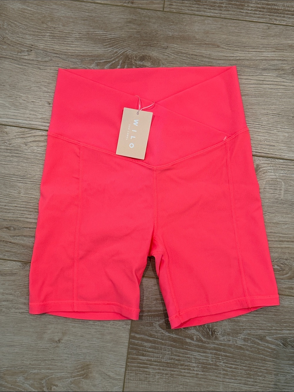 NWT Wilo The Label Rib Cross Waist Short M